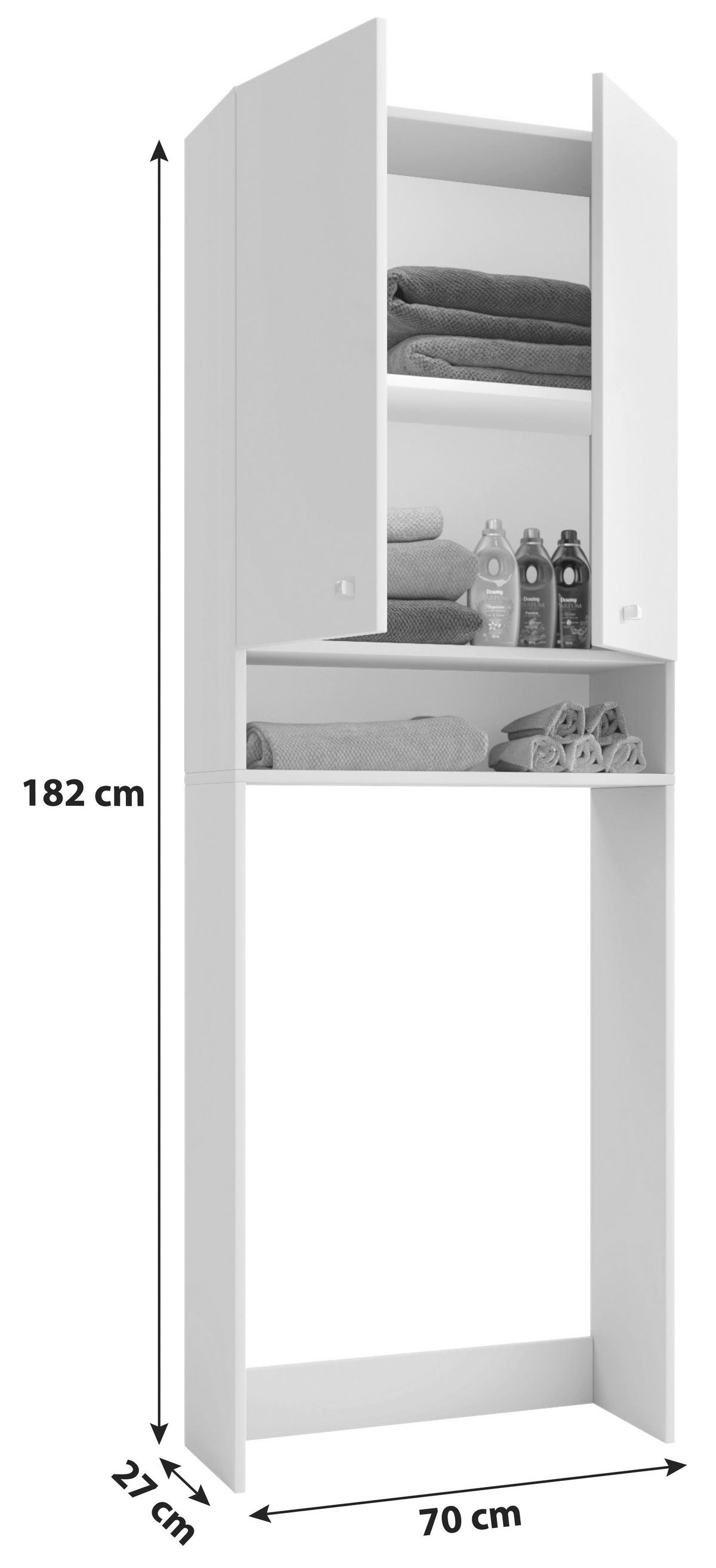 Überbauregal Lona B: 70cm Buche Dekor - Buchefarben, Basics, Holzwerkstoff (64/182/27cm) - MID.YOU