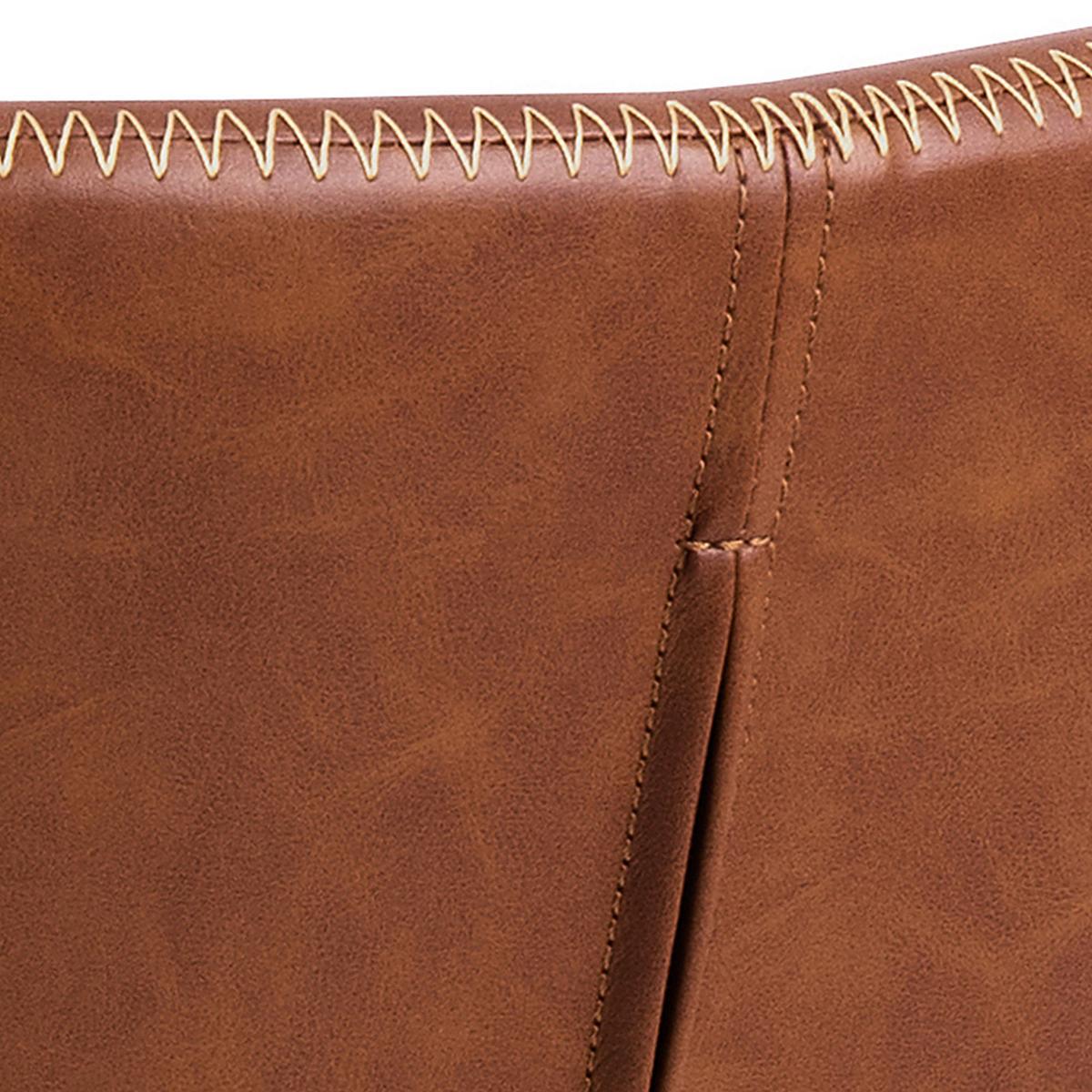 Otočná stolička Batilda, hnedá - hnedá/čierna, Design, kov/plast (46,5/81/53cm) - MID.YOU