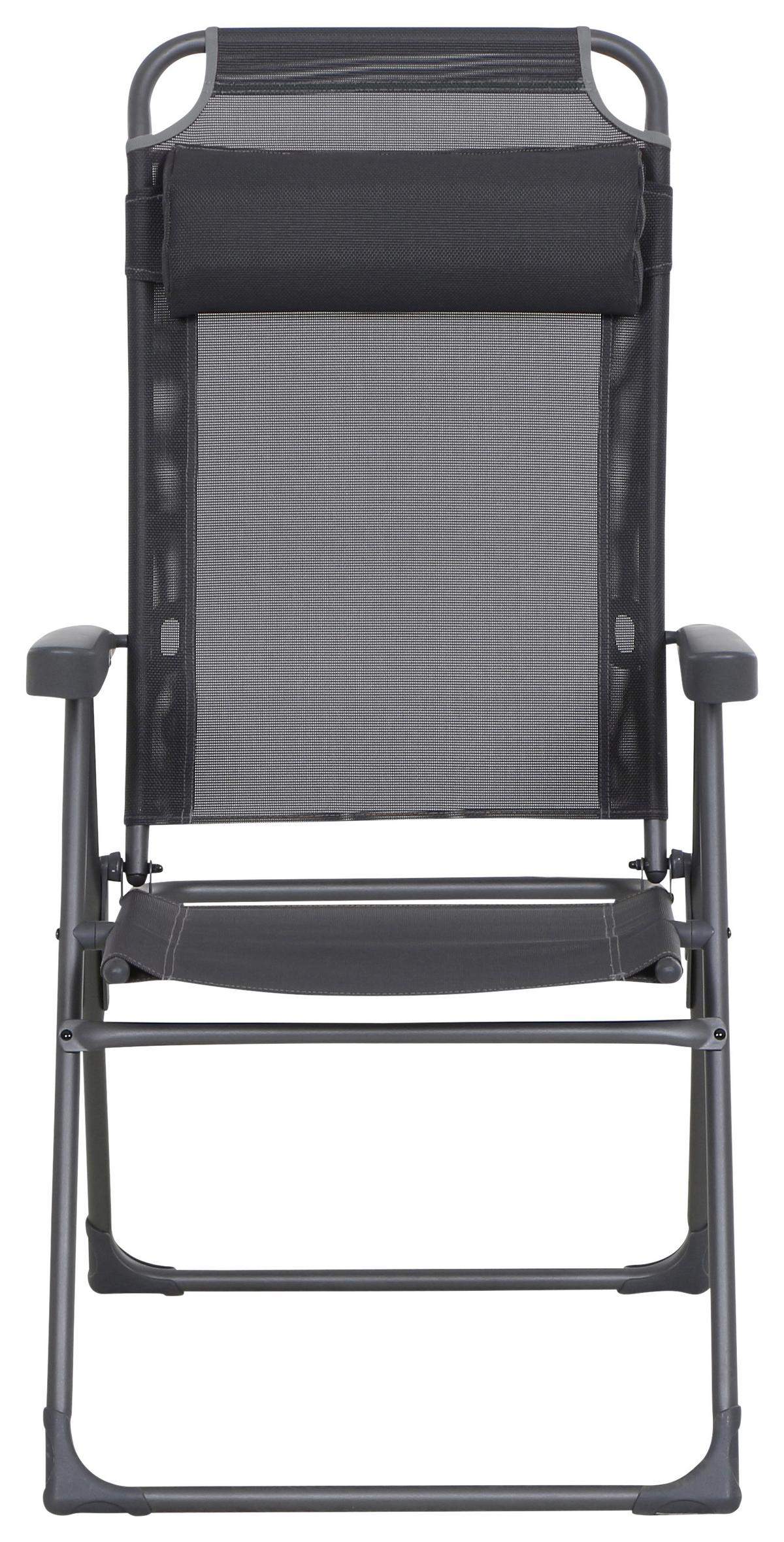 Campingsessel Klappbar mit Armlehnen Comfort - Anthrazit, KONVENTIONELL, Kunststoff/Textil (72/117/59cm) - Siena Garden