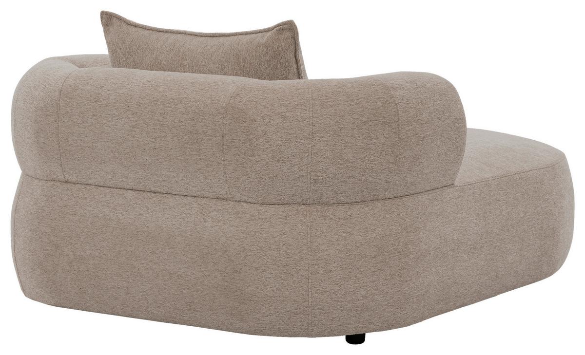 Xxl-sessel Ferro Hellbraun B: 122 Cm - Hellbraun/Schwarz, Design, Textil (122/76/156cm) - Livetastic