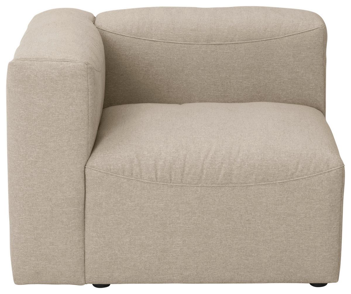 Eckelement Lena Creme Flachgewebe - Creme, Design, Textil (100/73/100cm) - Max Winzer