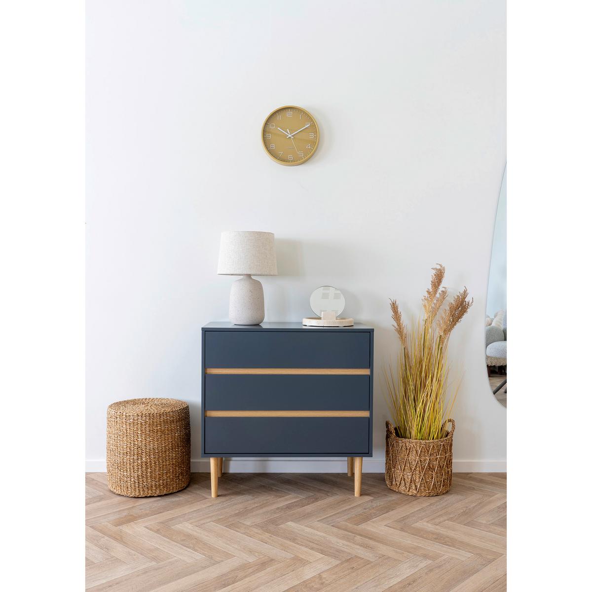 Pouf Selma Eichefarben, B/h/t: 40x40x40cm - Eichefarben/Beigebraun, Basics, Naturmaterialien (40/40/40cm)