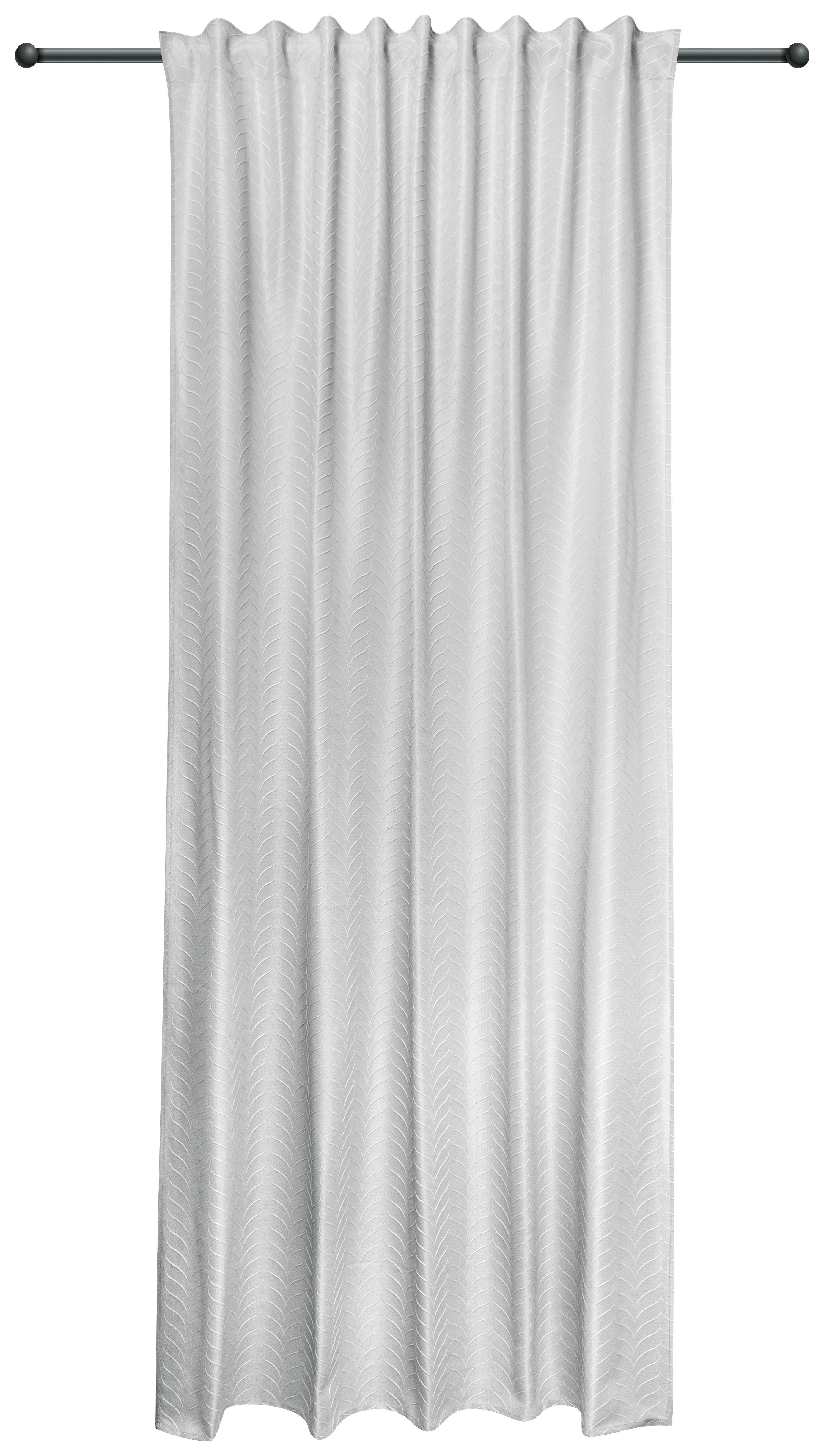 Fertigvorhang Kate - Weiß, MODERN, Textil (140/245cm) - Luca Bessoni