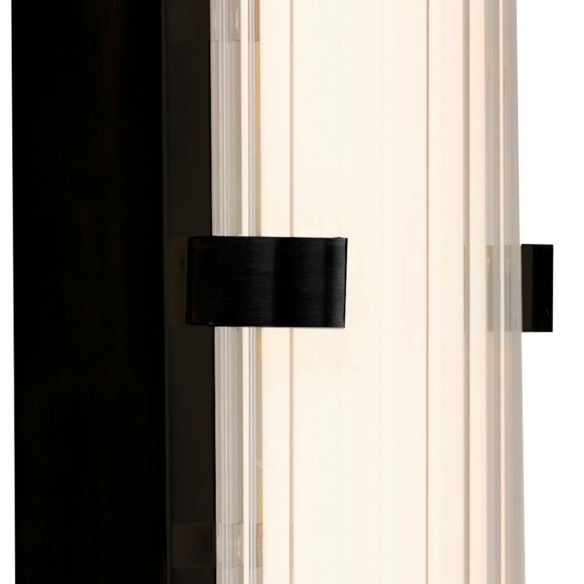 Badezimmer-Wandleuchte 63125-1bk - Weiß, Basics, Glas/Metall (8.5/43cm)