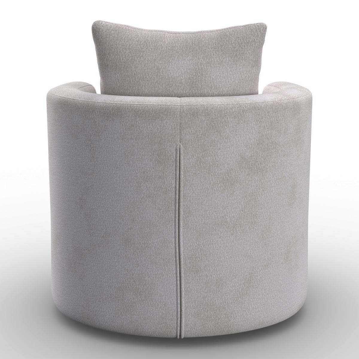 Relaxační křeslo MARIETA, šedobéžová žinylka, max.140 kg - černá/šedobéžová, Moderní, kov/dřevo (76/84/78cm) - Bessagi Home