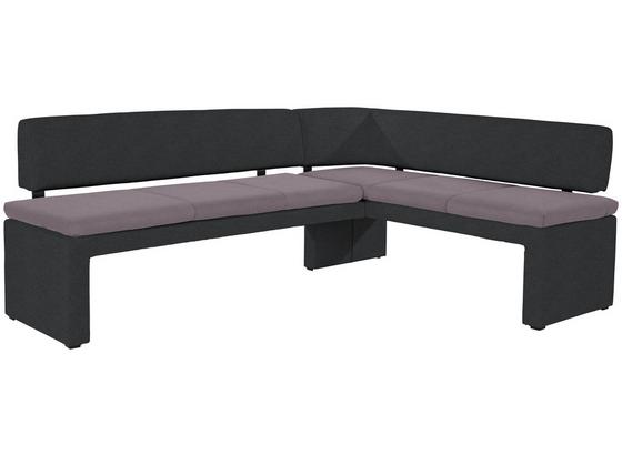 Eckbank Solta 207x188 cm - Schwarz/Grau, KONVENTIONELL, Karton/Holz (207/188cm) - Luca Bessoni Eckbank Solta 207x188 cm - Schwarz/Grau, KONVENTIONELL, Karton/Holz (207/188cm) - Luca Bessoni