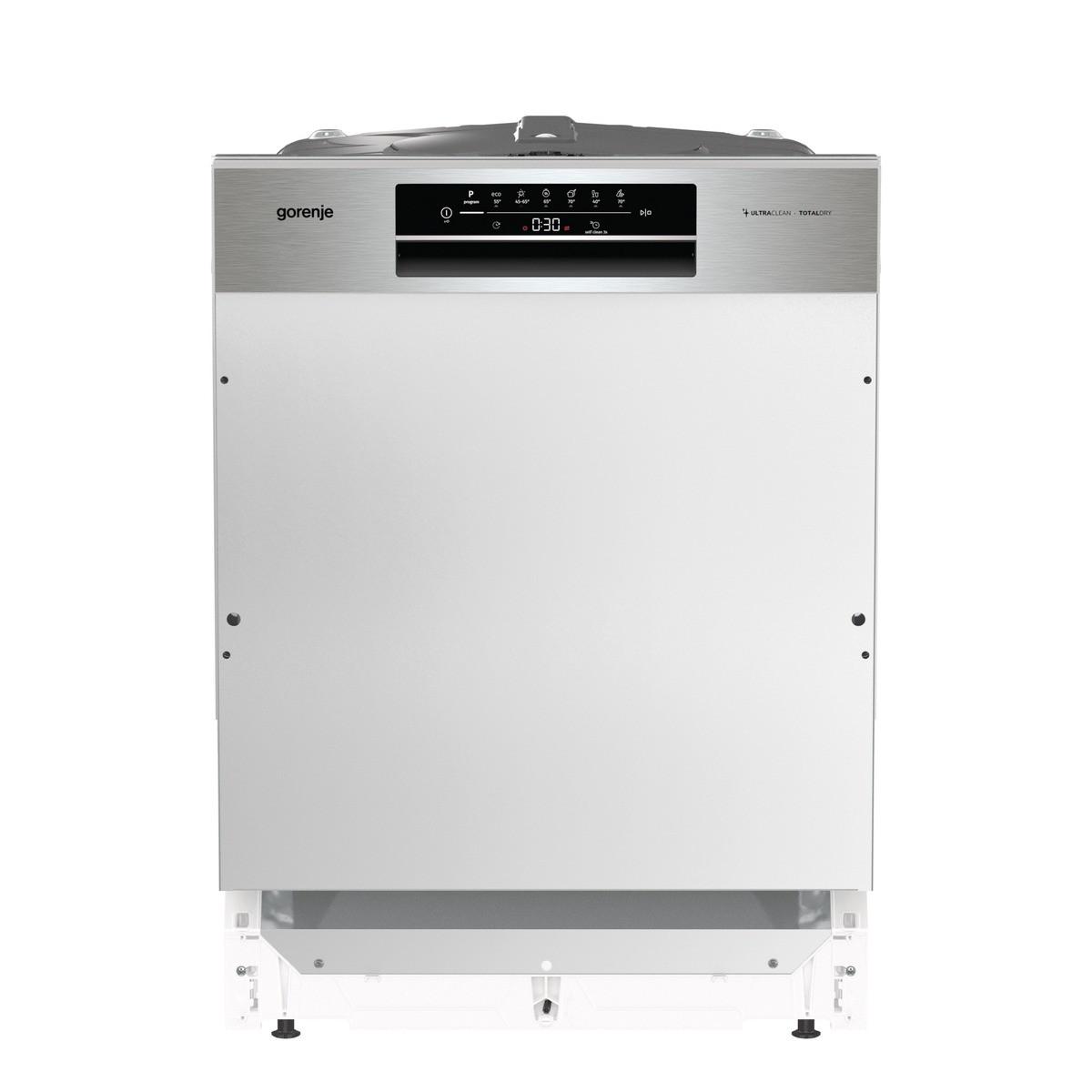 Einbau-geschirrspüler Gi643d90 B: 59,8 Cm Teilintegriert - Edelstahlfarben, Basics, Kunststoff/Metall (59,8/81,5/55,5cm) - Gorenje