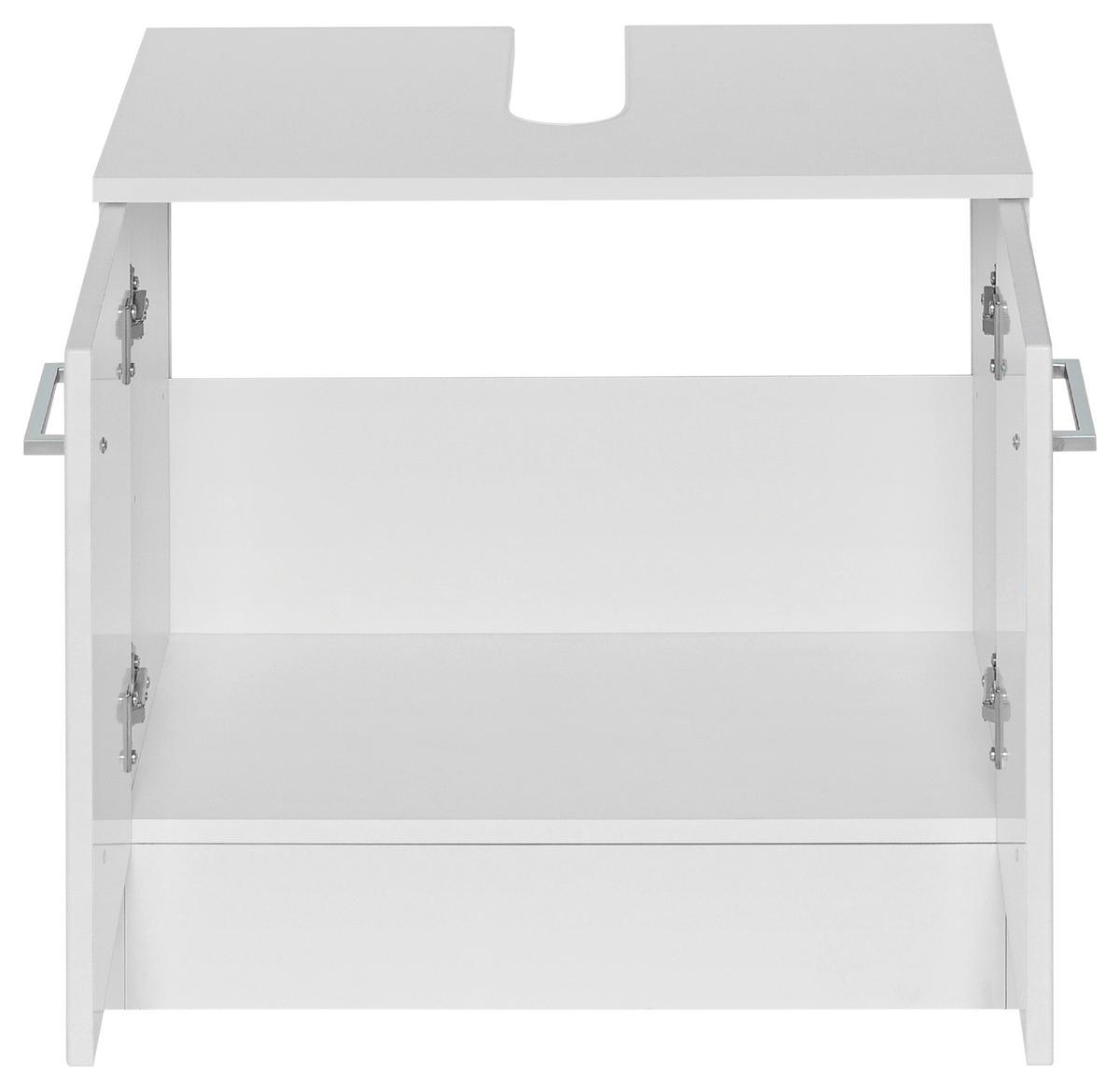 Waschbeckenunterschrank Riga Weiß B: 60 cm - Weiß, MODERN, Holzwerkstoff (60/56/35cm) - Held