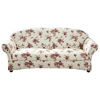 3-sitzer-sofa Corona Rot/beige, Blumen Design - Beige/Rot, Design, Textil (202/85/81cm) - Max Winzer