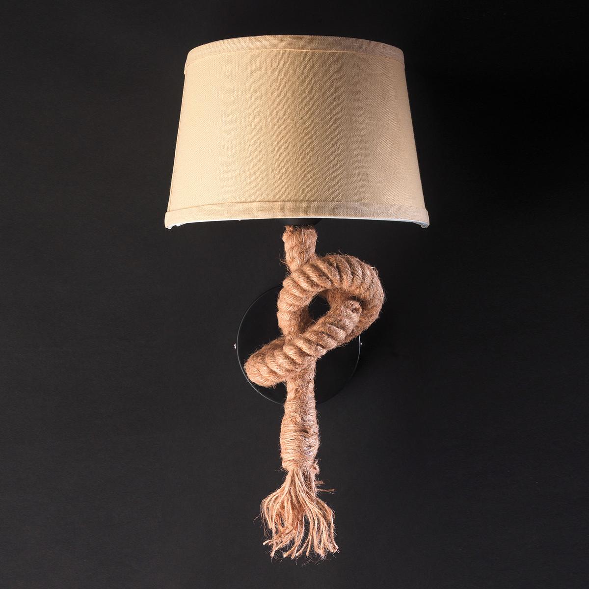 Wandleuchte Perlmutt L: 25 Cm 22w - Perlmutt, Natur, Textil (25/25/45cm)