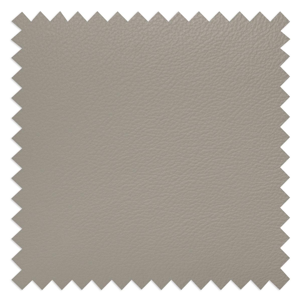 Ecksofa Santos Platinfarben S: 241 cm - Platinfarben/Chromfarben, Design, Leder/Textil (241/168cm) - Livetastic