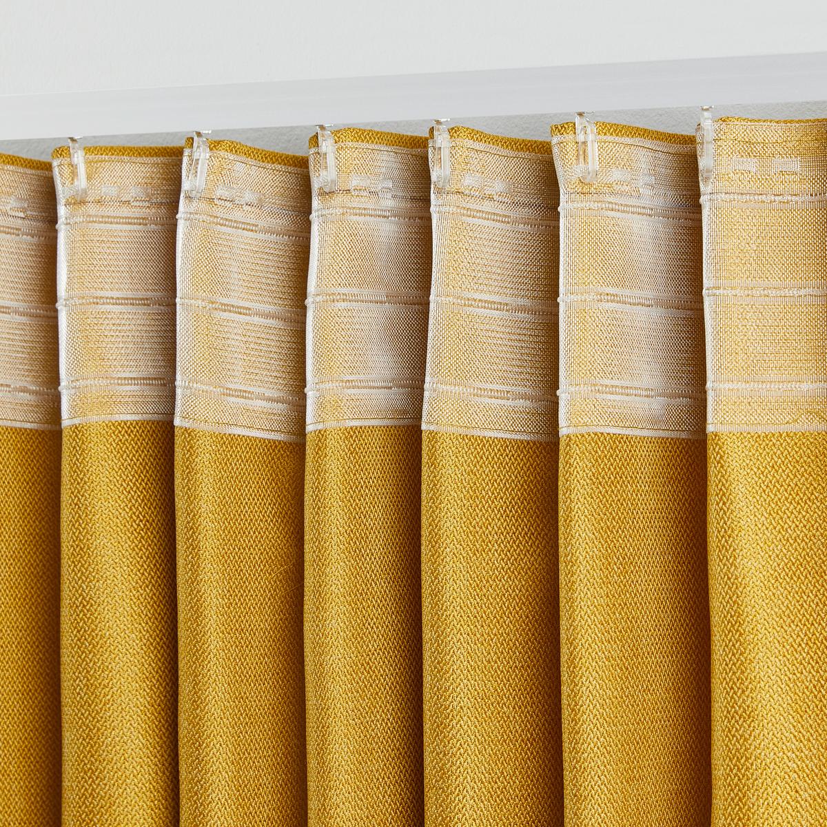 HOTOVÝ ZÁVĚS ANDI 2 KS/BAL. - žlutá, Konvenční, textil (140/245cm) - Modern Living