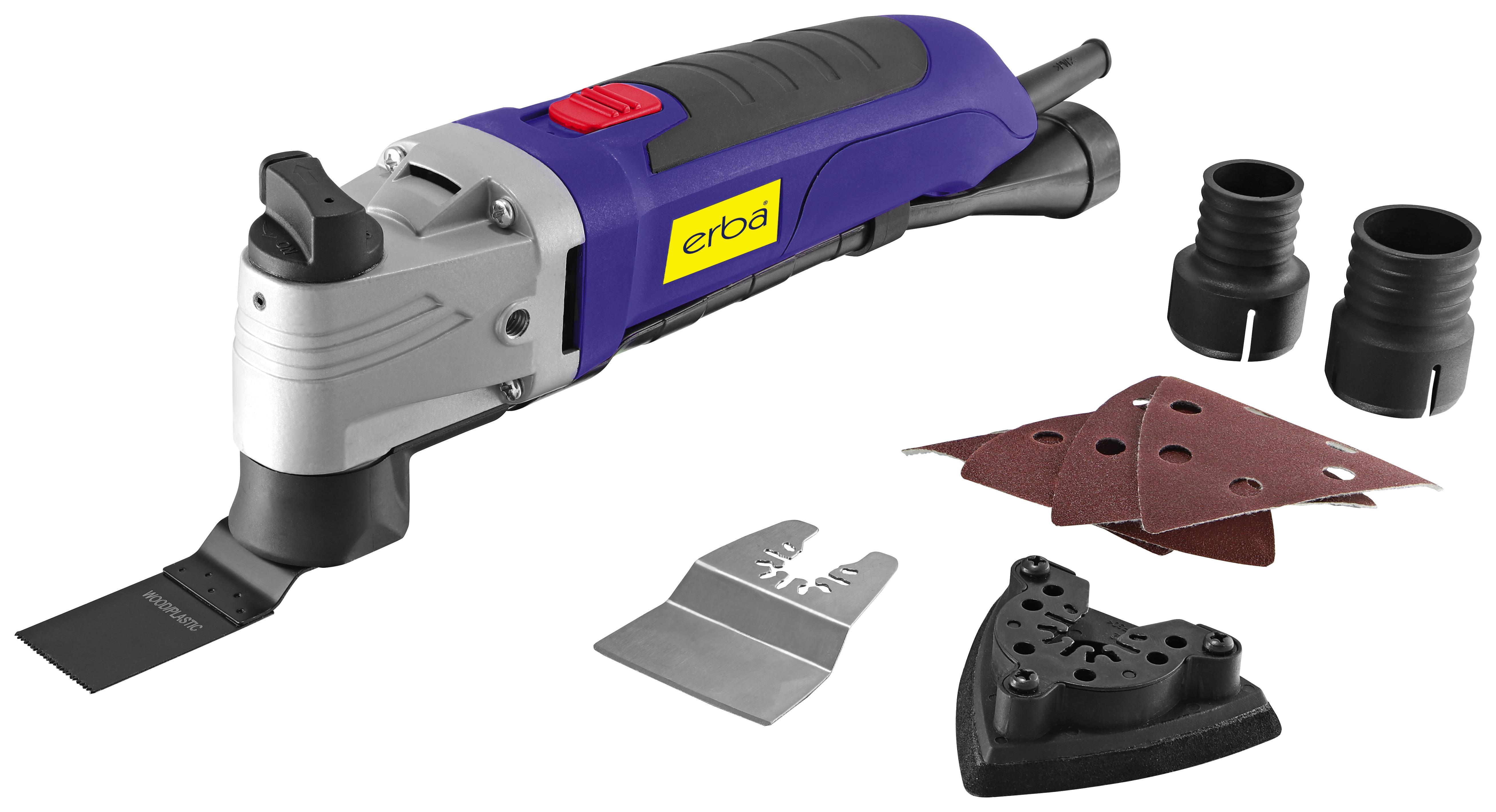 Erba Multifunktionswerkzeug 300 Watt - Blau/Rot, MODERN, Kunststoff/Metall (6/30/10cm) - Erba