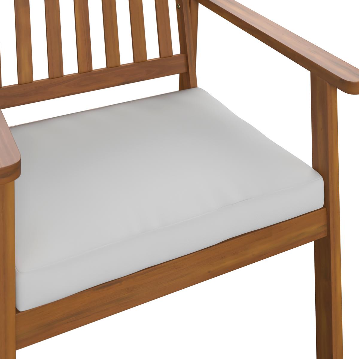 Loungegarnitur Dover - Beige/Akaziefarben, MODERN, Holz (117/81/61cm) - Beldano