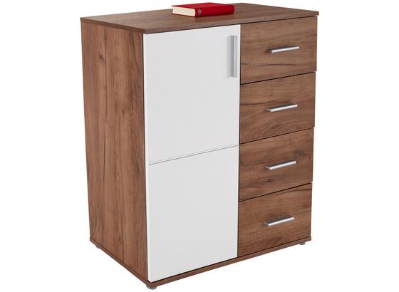 Komoda Ina 02 - farby dubu/biela, Moderný, kompozitné drevo (88,2/95,2/38,3cm) Komoda Ina 02 - farby dubu/biela, Moderný, kompozitné drevo (88,2/95,2/38,3cm)