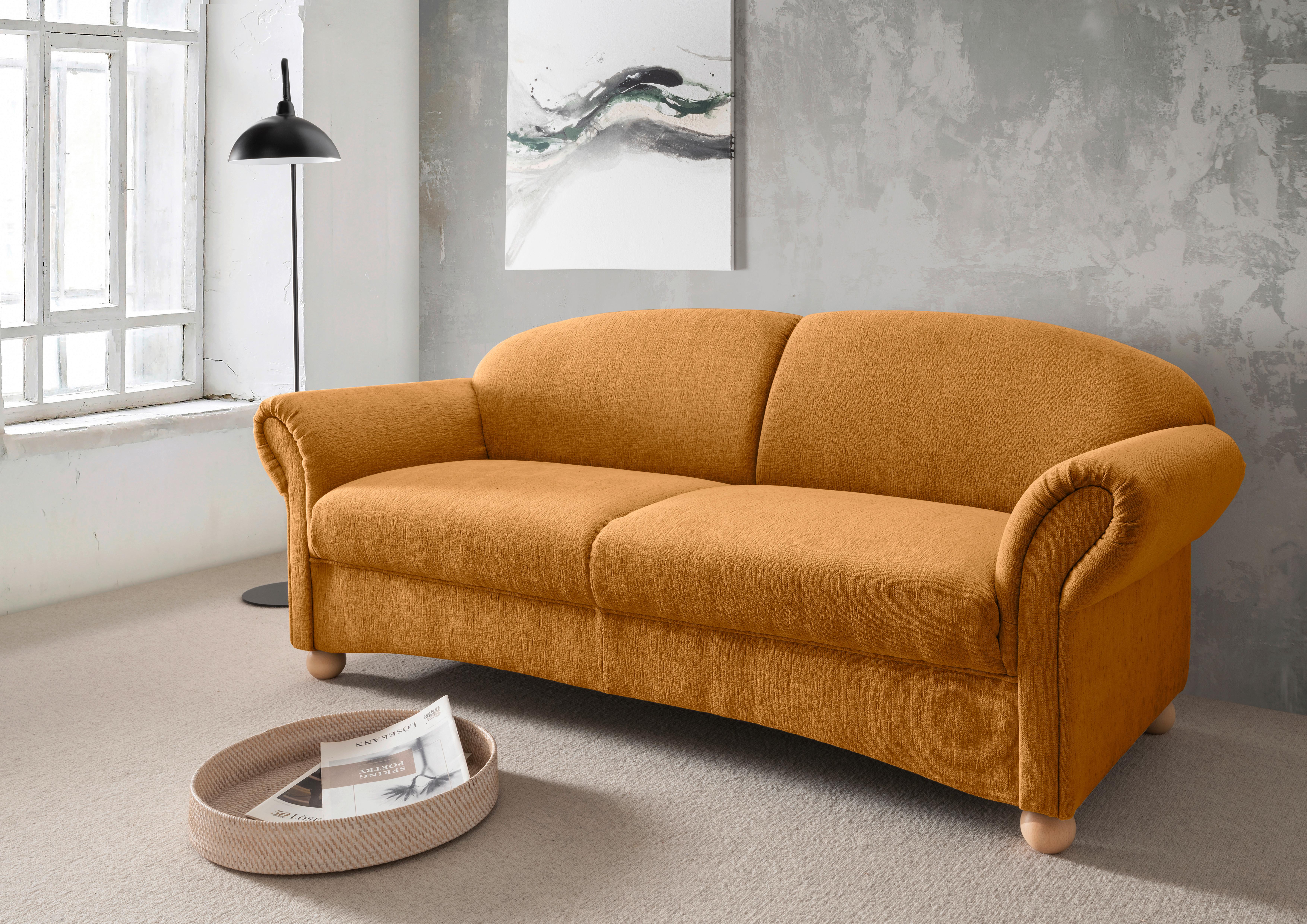 2-SITZER-SOFA Torello Goldfarben B: 151cm - Wildeiche/Goldfarben, KONVENTIONELL, Textil (151/94/80cm) - Livetastic