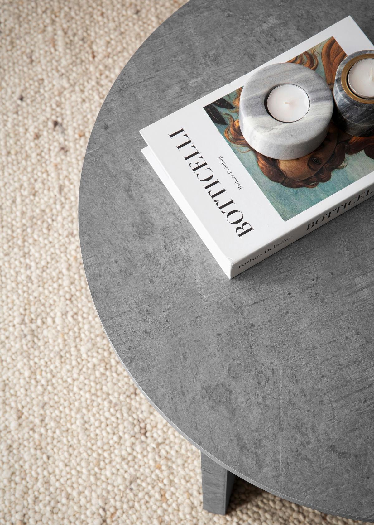 Couchtisch Grau L: 60 cm - Grau, Design, Holzwerkstoff (60/60/33cm) - Livetastic