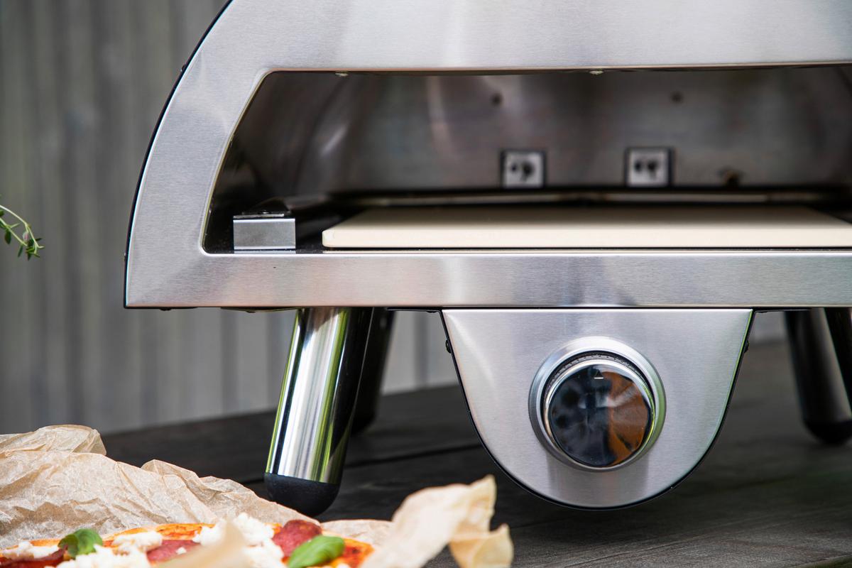 Pizzaofen Sentosa - Schwarz, KONVENTIONELL, Metall (52/39/49cm) - Gardenson