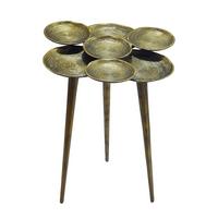 BEISTELLTISCH Goldfarben B: 46cm - Goldfarben, Design, Metall (46/46/55cm) - MID.YOU