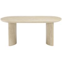 Esstisch Molde Eichefarben/Beige L: 180 cm - Eichefarben/Beige, MODERN, Holzwerkstoff/Stein (180/90/76cm) - P & B