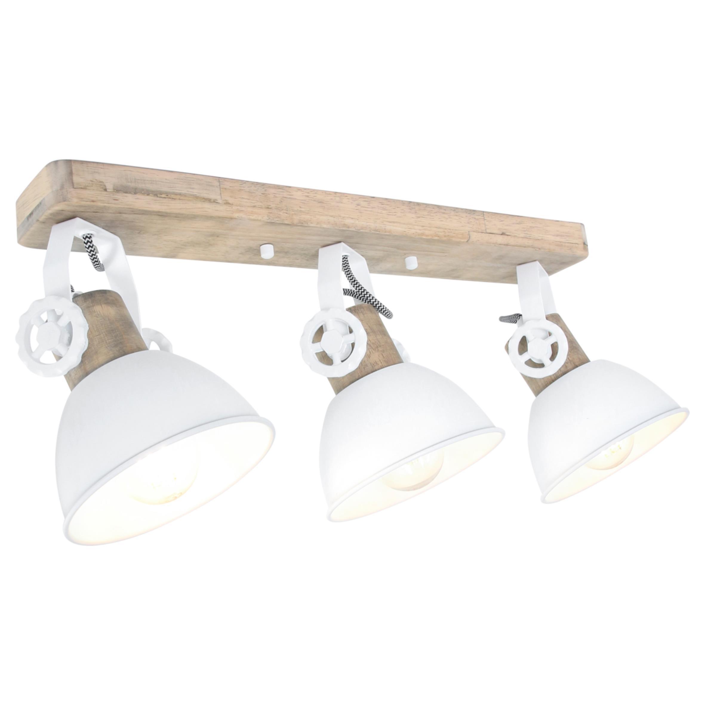 Deckenspots Gearwood - Anthrazit/Kupferfarben, Trend, Holz/Metall (59/19/23cm)