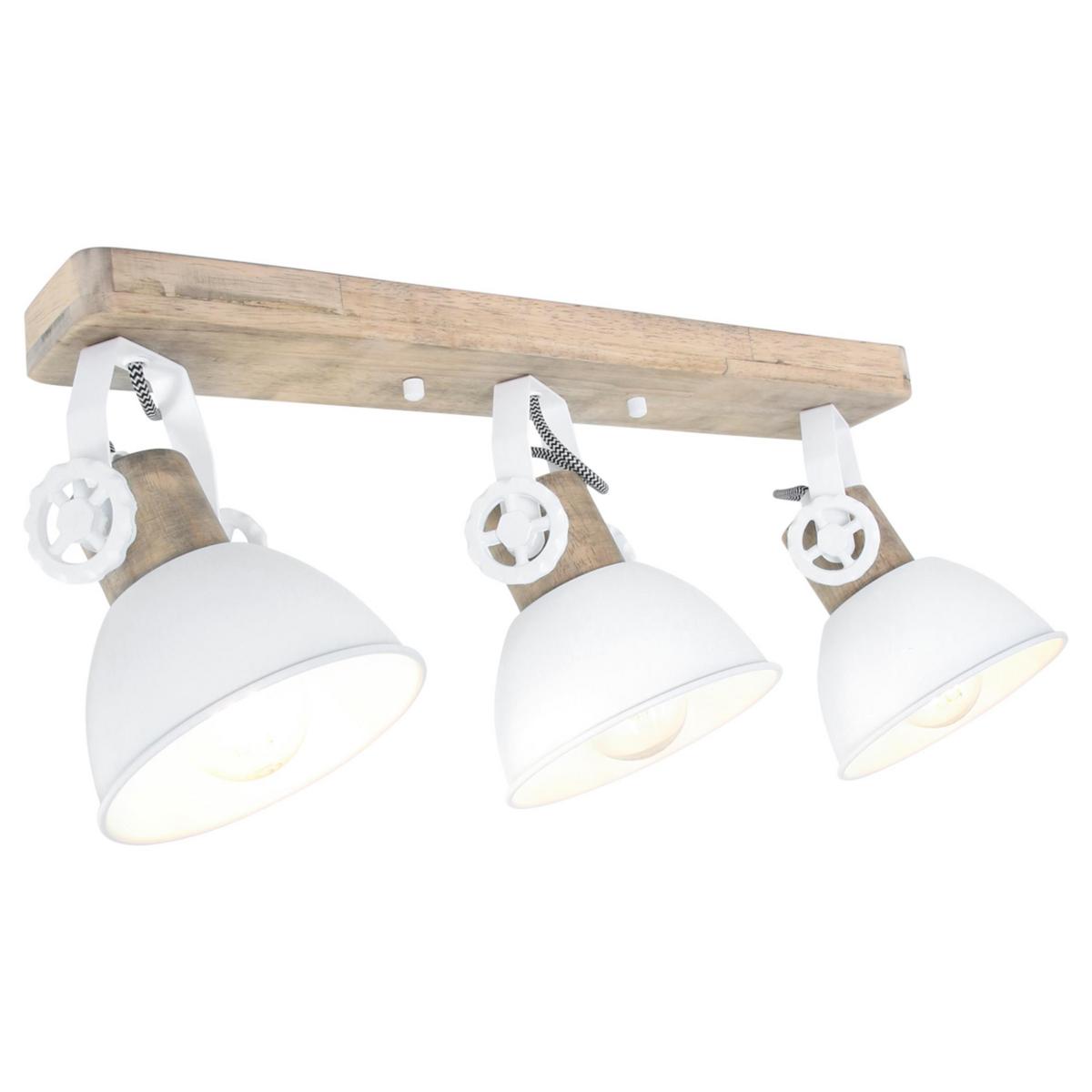 Deckenspots Gearwood - Anthrazit/Kupferfarben, Trend, Holz/Metall (59/19/23cm)