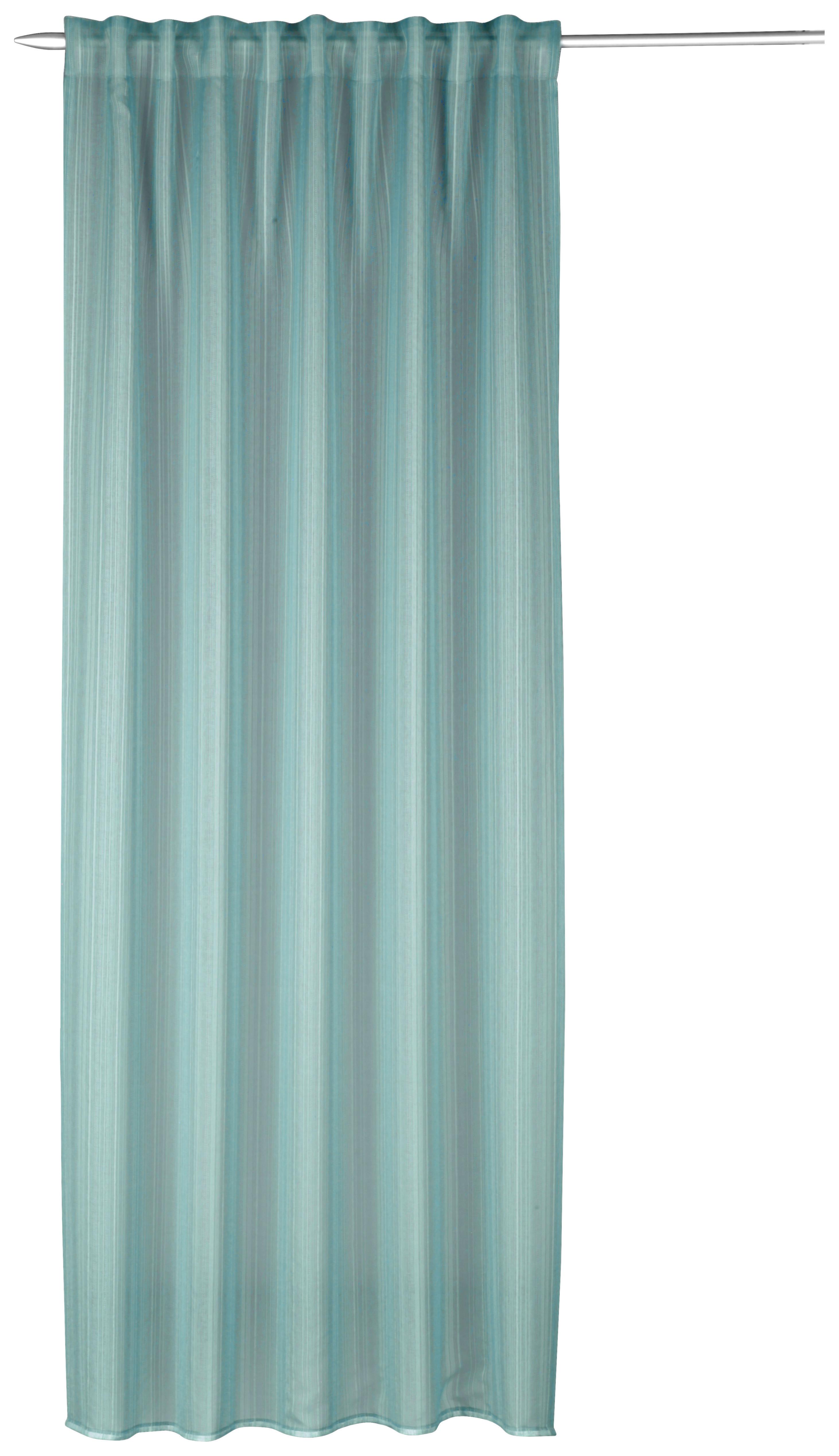 Vorhang Mit Band Kiara 135x245 Cm Petrol - Petrol, MODERN, Textil (135/245cm) - Luca Bessoni