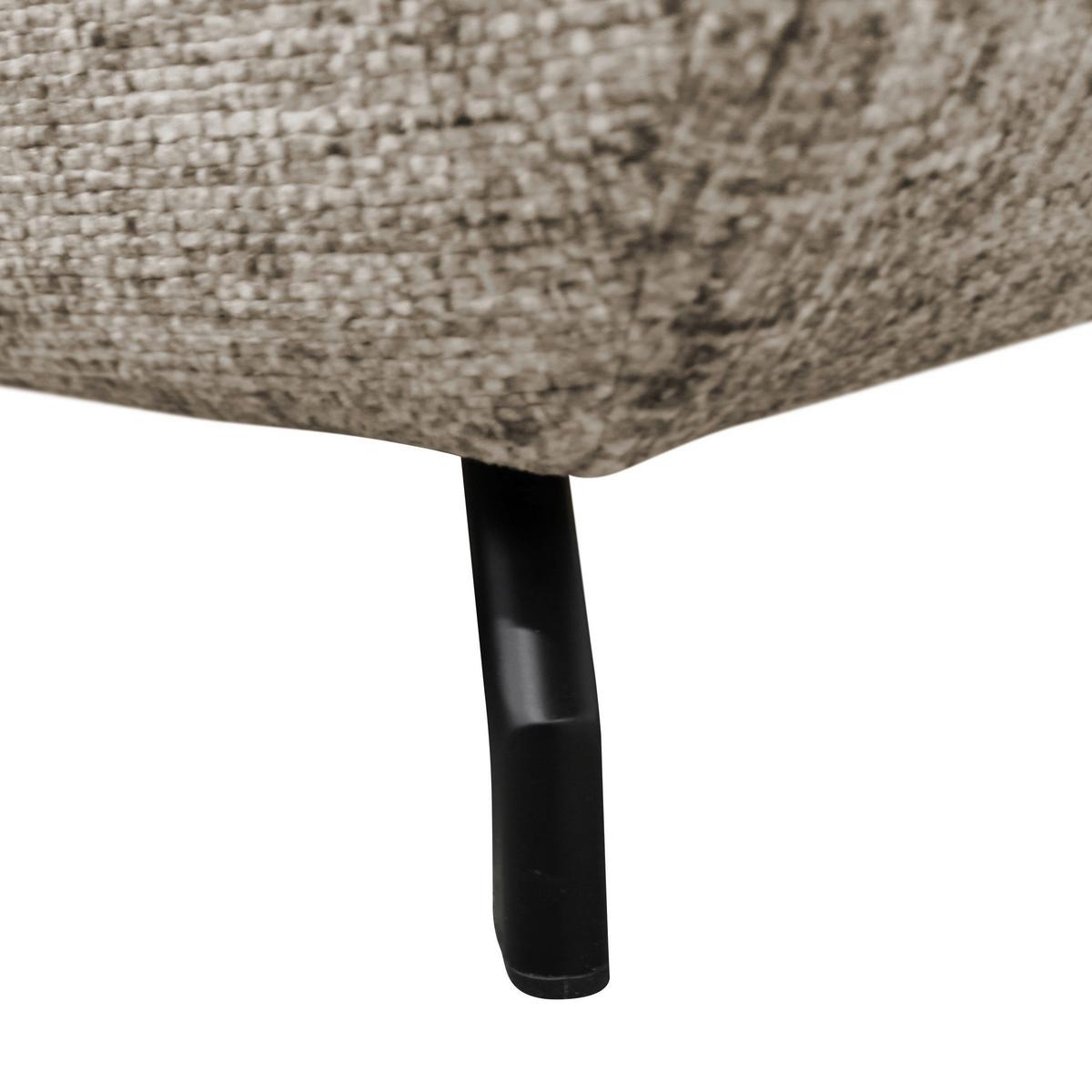 Ecksofa Imo Hellbraun 201x274 Cm - Hellbraun/Schwarz, Design, Textil (201/274cm) - MID.YOU