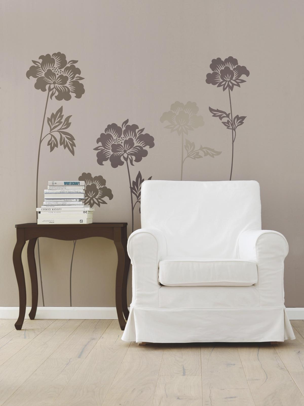 Dekosticker Taupe - Taupe/Klar, Natur, Kunststoff (100/70cm) - Komar