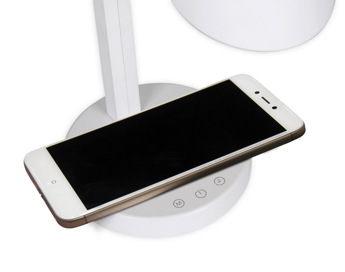 LED-Tischlampe dimmbar Weiß Smartphone-Steuerung - Weiß, Design, Kunststoff/Metall (15/35cm) - Näve