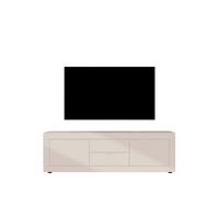 Lowboard Basic Kaschmir B: 210 Cm - Kaschmir/Schwarz, Design, Holzwerkstoff (210/65/43cm) - MID.YOU