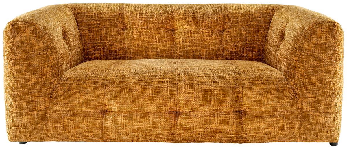 2,5-sitzer Velice, Goldfarben B: 218 Cm - Goldfarben/Schwarz, Design, Textil (218/72/95cm) - Livetastic