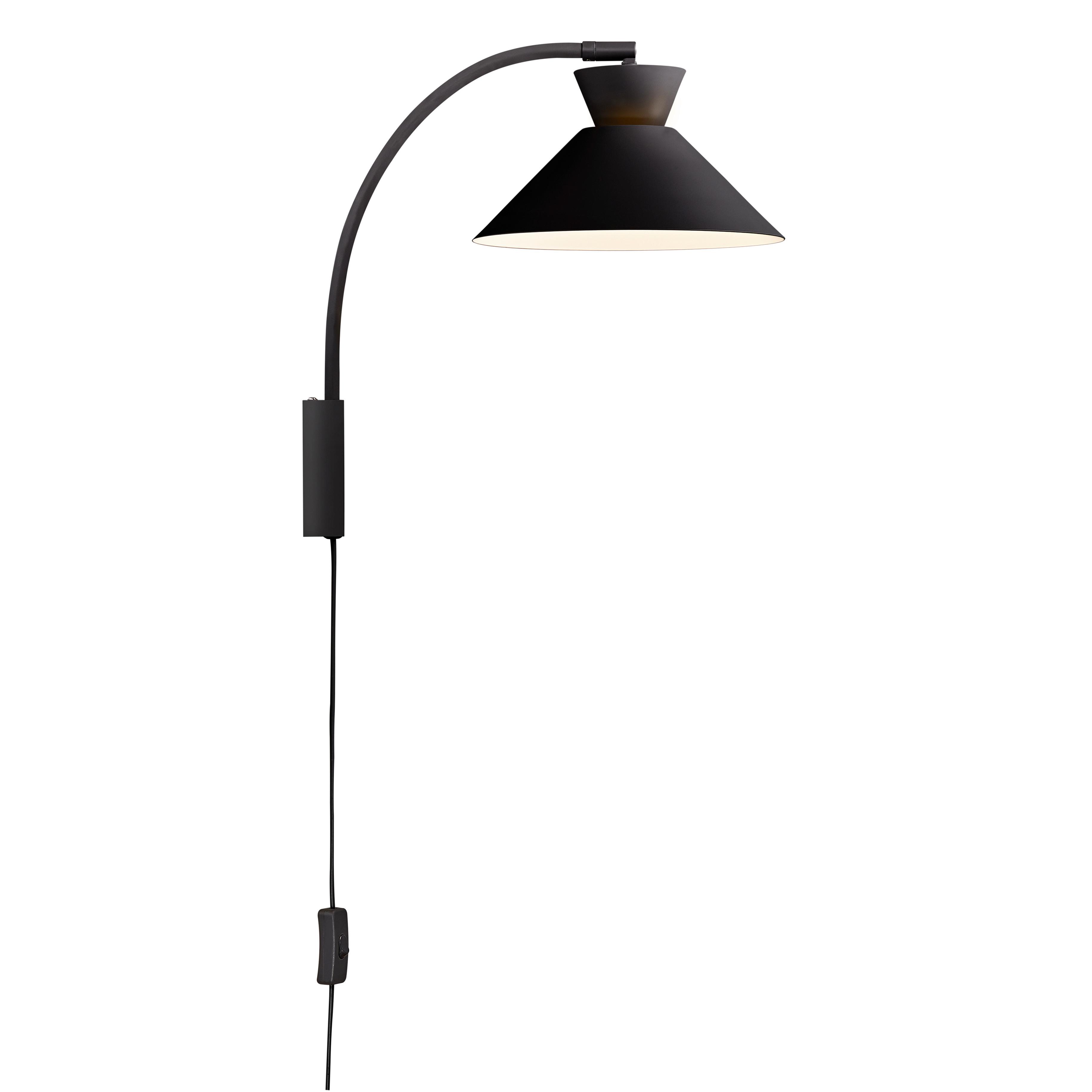 Wandleuchte Dial Schwarz D: 25 cm - Schwarz, KONVENTIONELL, Metall (25/40,2cm) - Nordlux