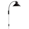 Wandleuchte Dial Schwarz D: 25 cm - Schwarz, KONVENTIONELL, Metall (25/40,2cm) - Nordlux