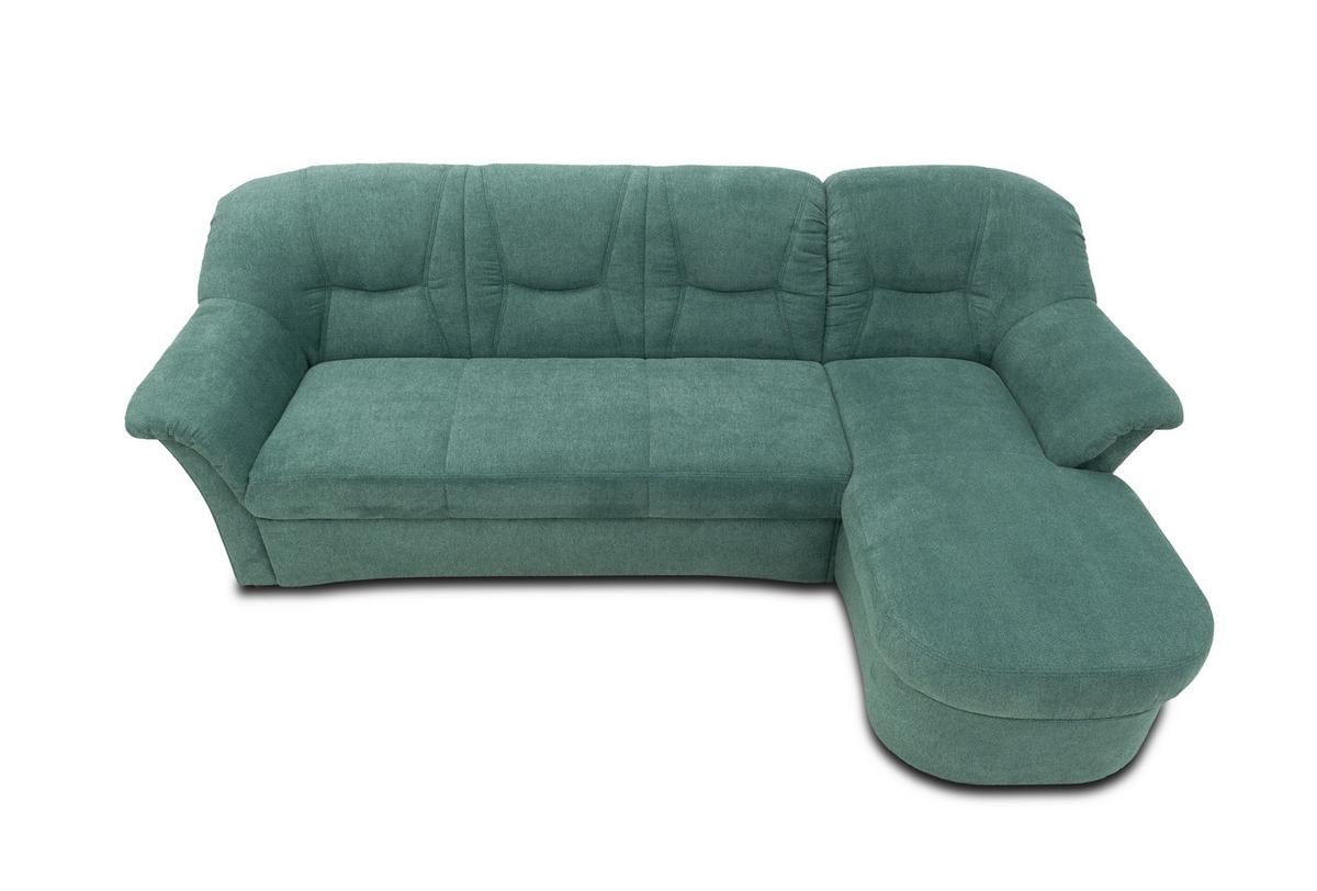 Ecksofa Sarafina Petrol - Petrol/Schwarz, KONVENTIONELL, Textil (232/146cm) - MID.YOU