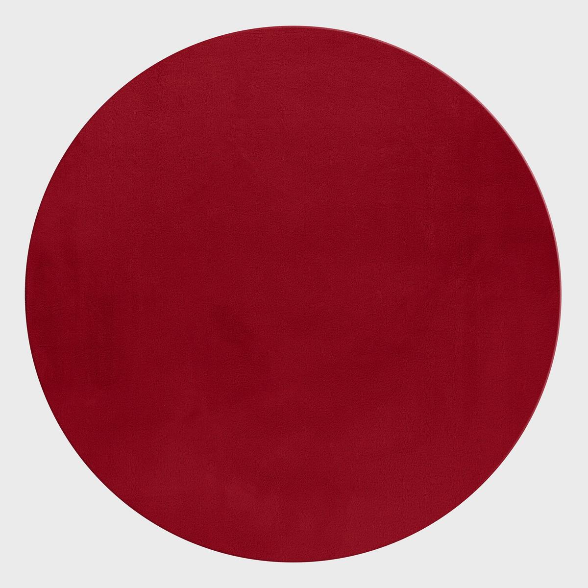 Hochflorteppich, Rot, F: 20mm Pouffy - Rot, Basics, Textil (120/120cm)