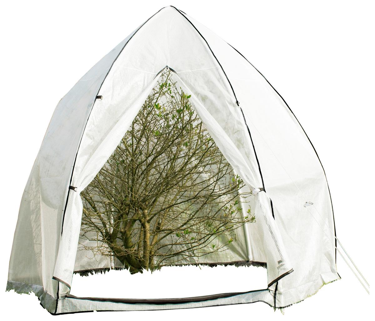 Pflanzenzelt Pergart Hawaii Xl Weiß 340x340x280 Cm - Basics, Kunststoff (340/280/340cm)