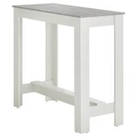 BARTISCH MODESTO - Weiß/Grau, MODERN, Holzwerkstoff (115/50/103cm) - P & B