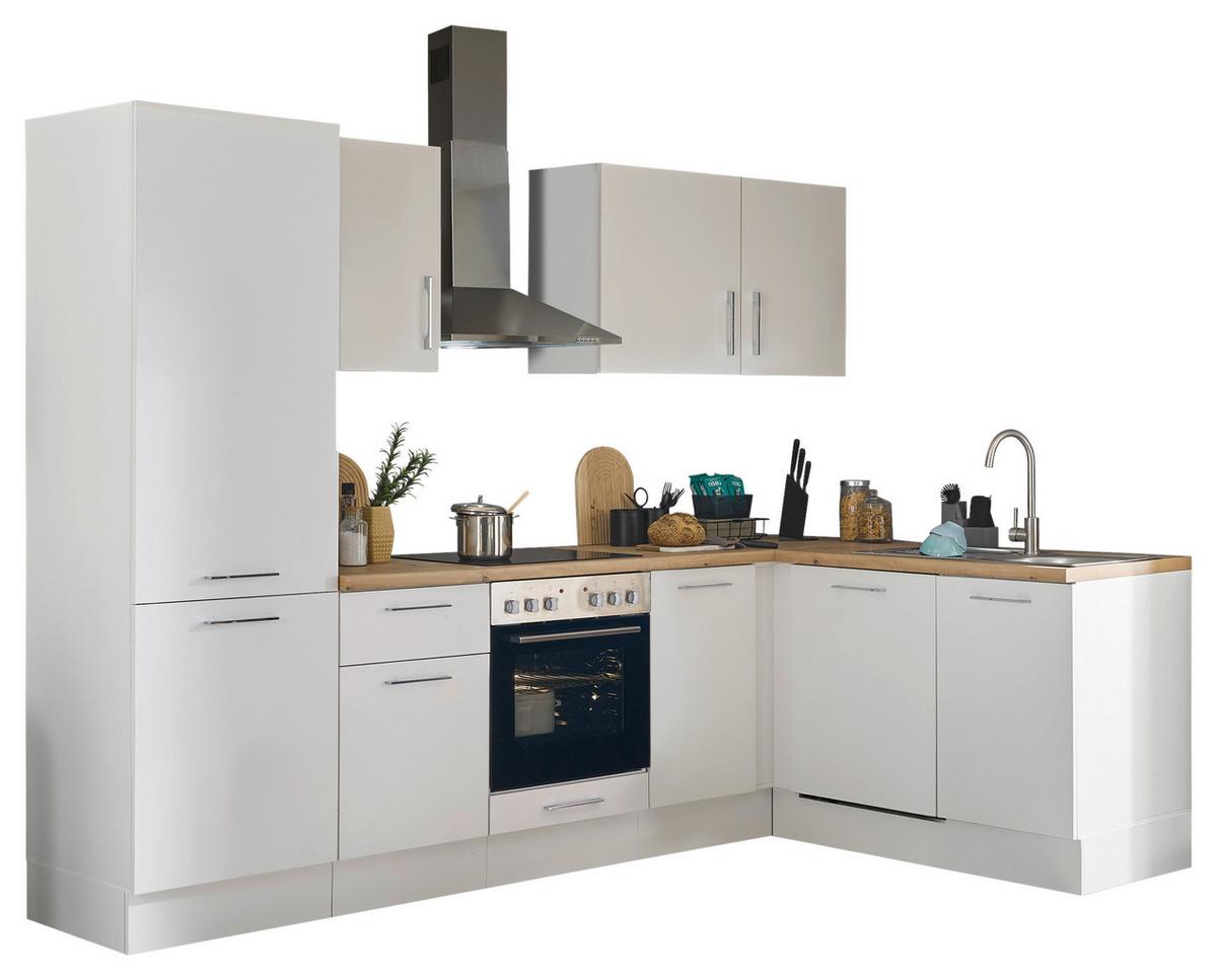 Eckküche Turin Weiß/Eiche Dekor 280x175 cm - Weiß/Eiche Artisan, Basics, Holzwerkstoff (280/175cm) - MID.YOU