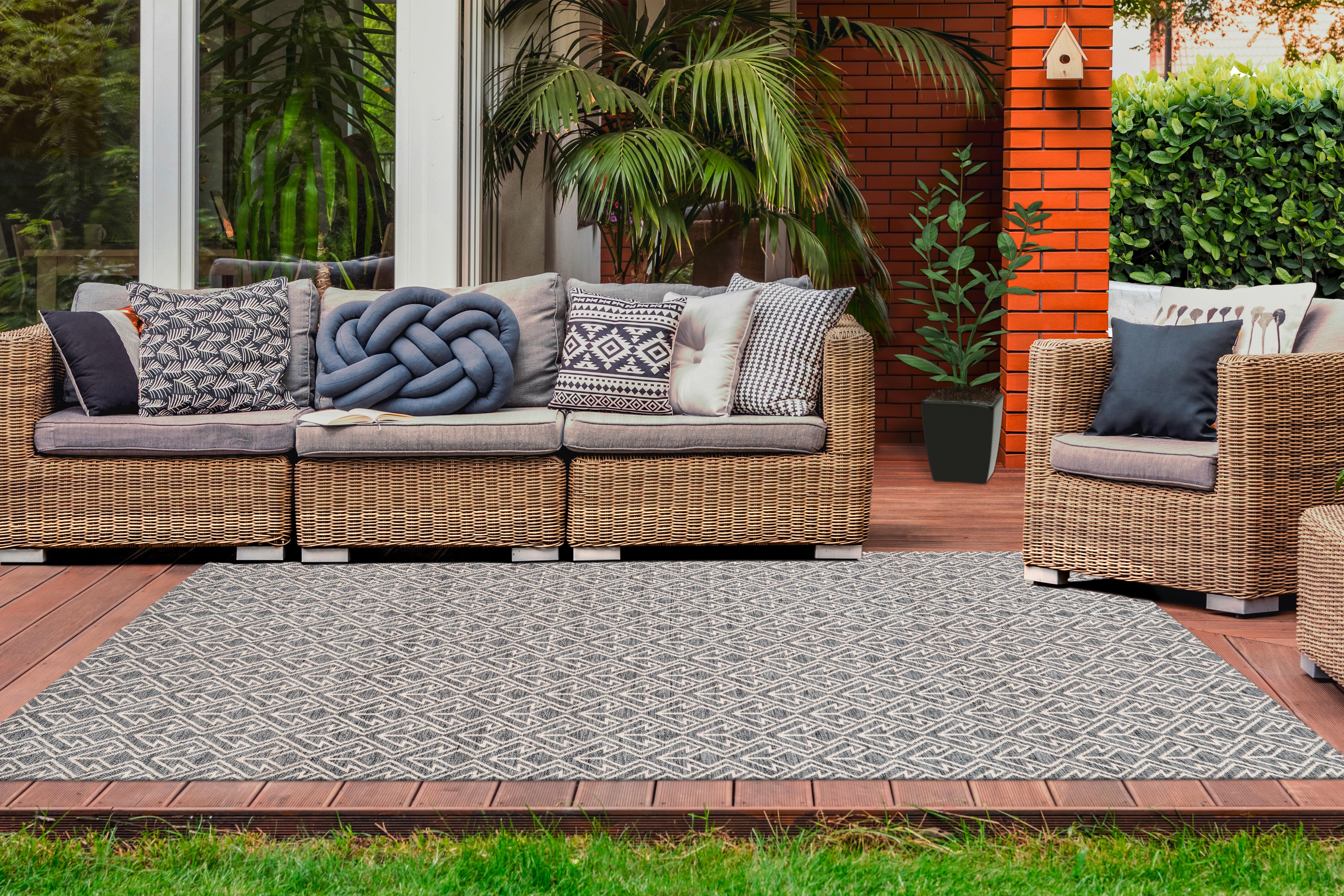 Webteppich Creme/Grau Yoga 200x290 cm - Creme/Grau, Trend, Textil (200/290cm) - Kayoom