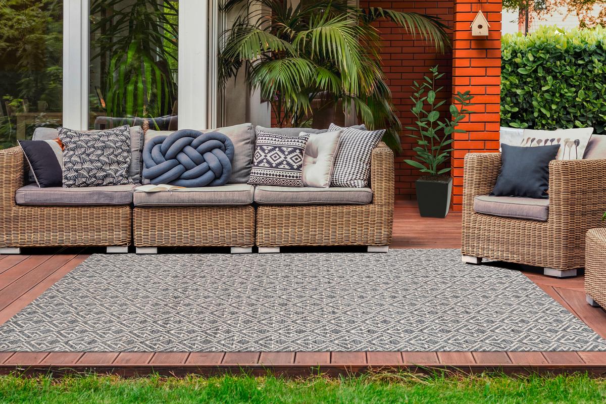 Webteppich Creme/grau Yoga 200x290 Cm - Creme/Grau, Trend, Textil (200/290cm) - Kayoom