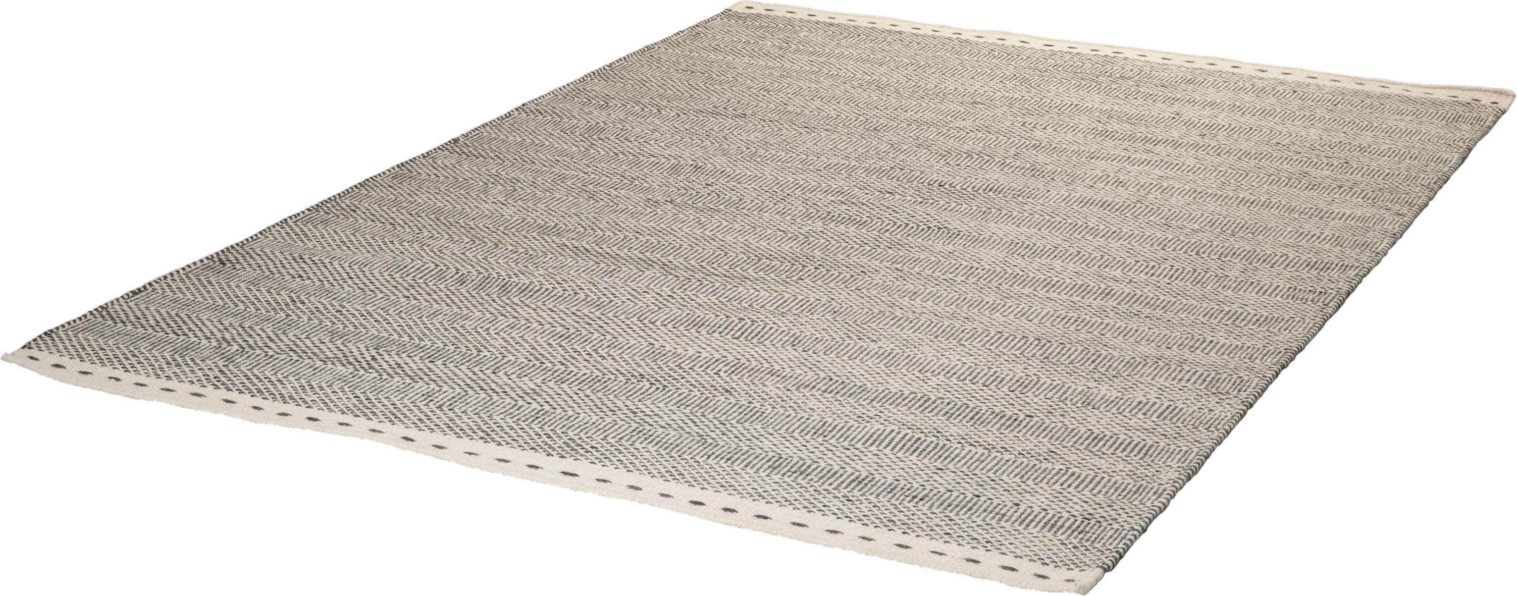 Flachwebteppich My Jaipur - Silberfarben, Natur, Textil (80/150cm) - Obsession