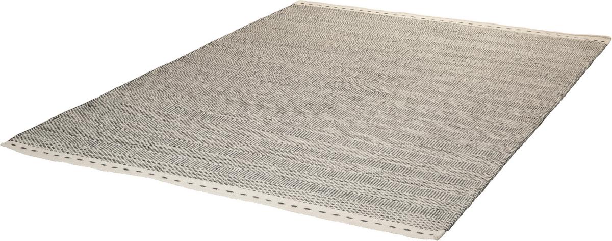 Flachwebteppich My Jaipur - Silberfarben, Natur, Textil (80/150cm) - Obsession