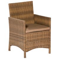 Gartensessel 2er-set Treviso Kunststoff/metall - Naturfarben, MODERN, Kunststoff/Metall (57/87,5/54cm) - Gardenson