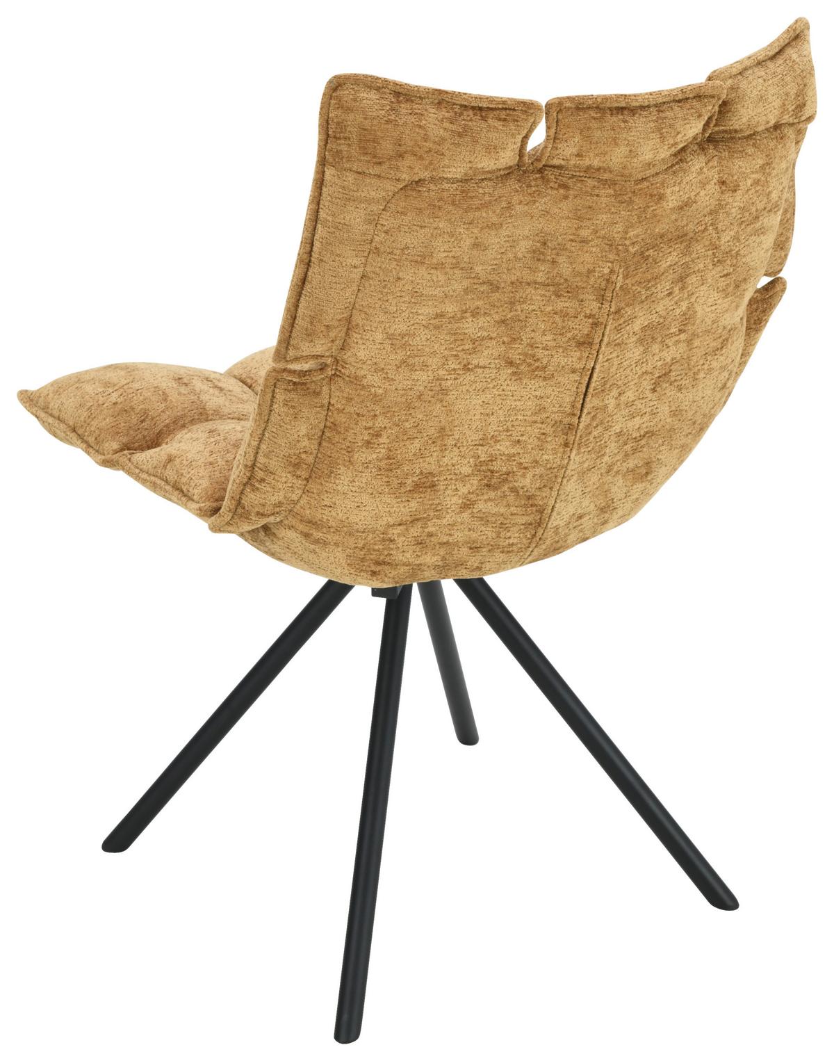 STOLIČKA CARLA - čierna/zlatá, Trend, kov/drevo (57/86/66cm) - Mömax