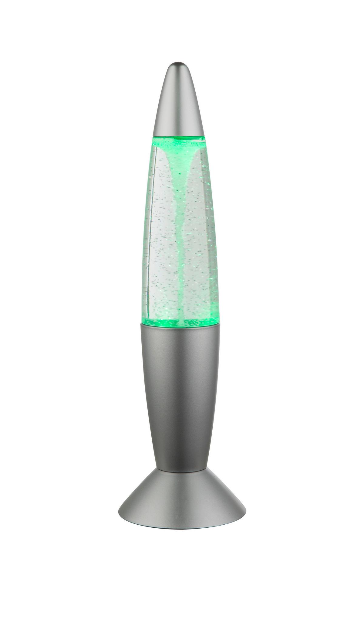 Tischlampe Magma Silberfarben Farbwechsler - Klar/Silberfarben, LIFESTYLE, Kunststoff (10/35,5cm) - Globo