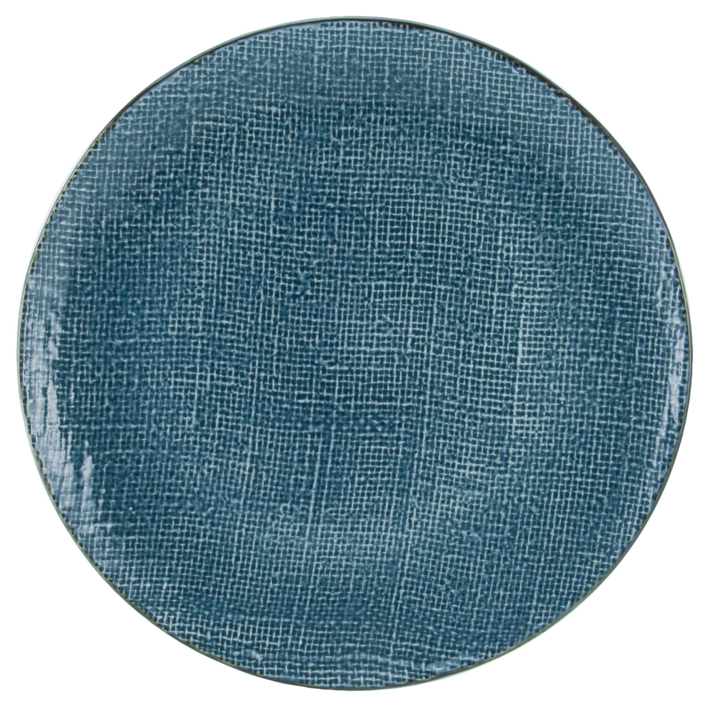 Talíř Jídelní Canvas, Ø: 28cm, Modrá - modrá, keramika (28/28/3cm) - Premium Living