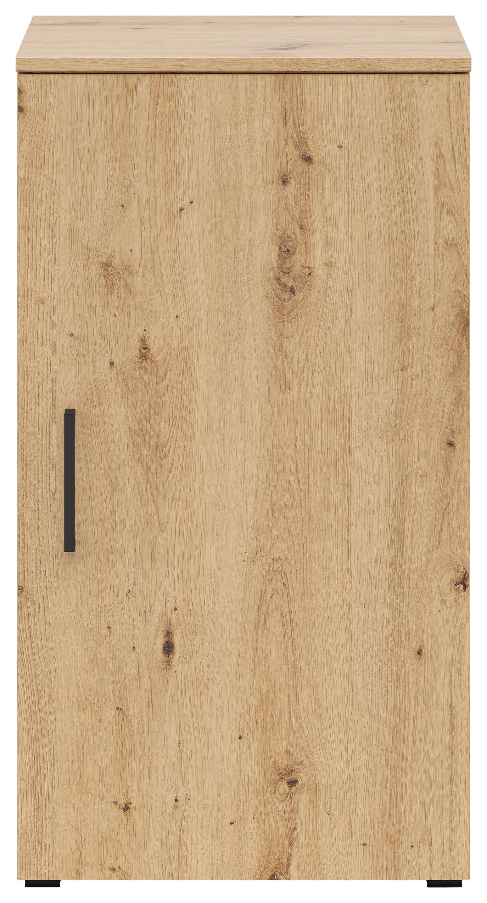 Komoda CABINET - černá/antracitová, Moderní, kompozitní dřevo/plast (45/83/40cm)