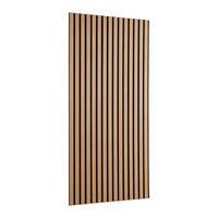 Akustický panel GRACE 2ks/sada - čierna/farba duba, Modern, drevo/kompozitné drevo (60,5/120/2cm) - Mömax