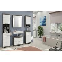 Badezimmer Scout - Weiß Hochglanz, MODERN, Holzwerkstoff (134cm) - MID.YOU